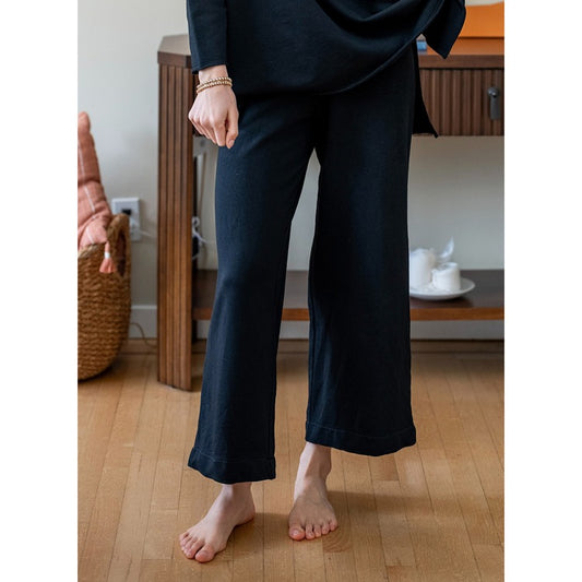 Frenchie Wide Leg Pant - Black