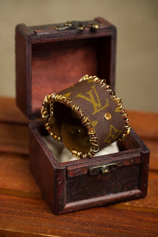 Repurposed Leather Cuff
